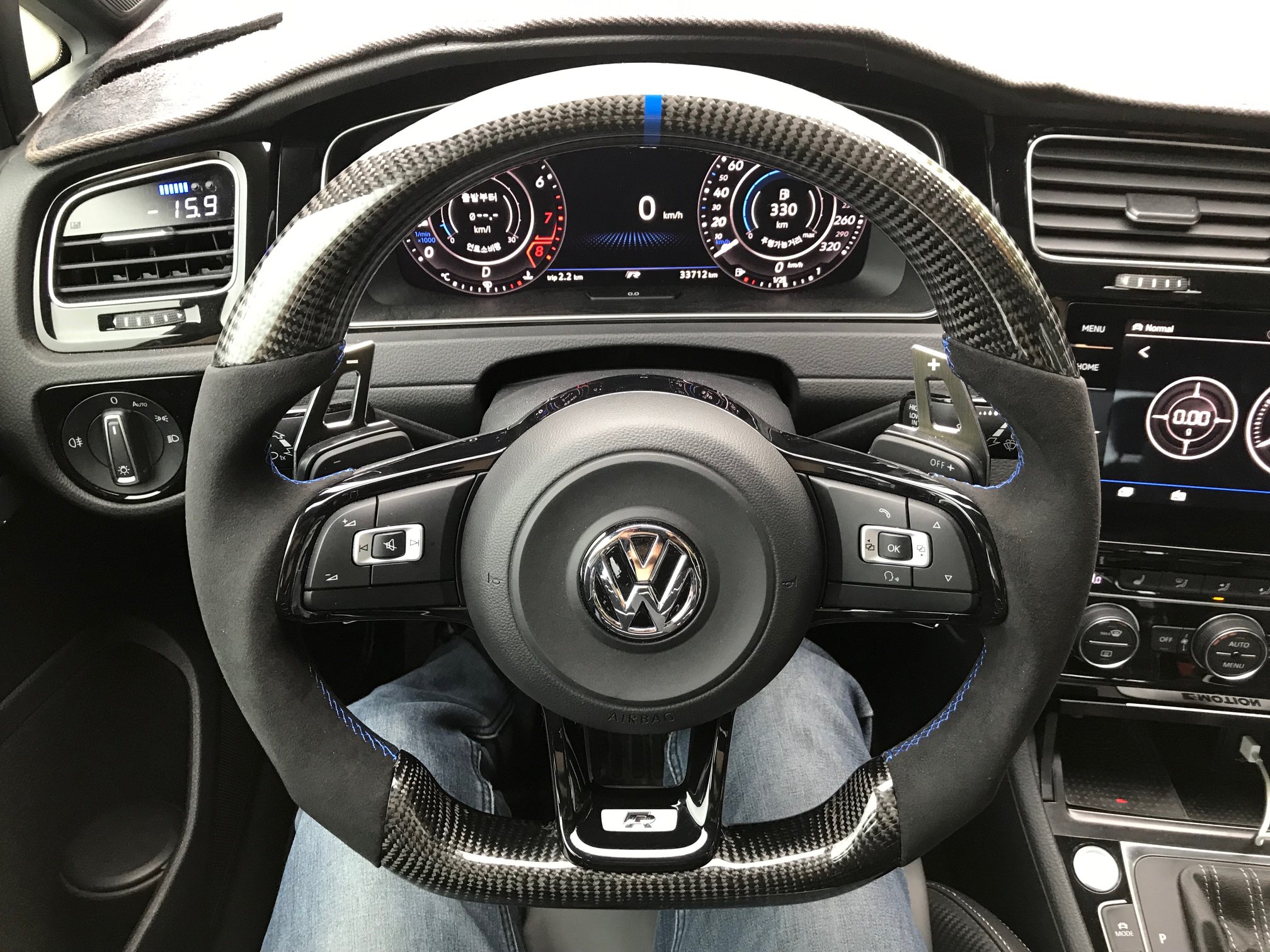 Carbon Fibre Steering Wheel - VW Golf MK7/7.5 GTI & R